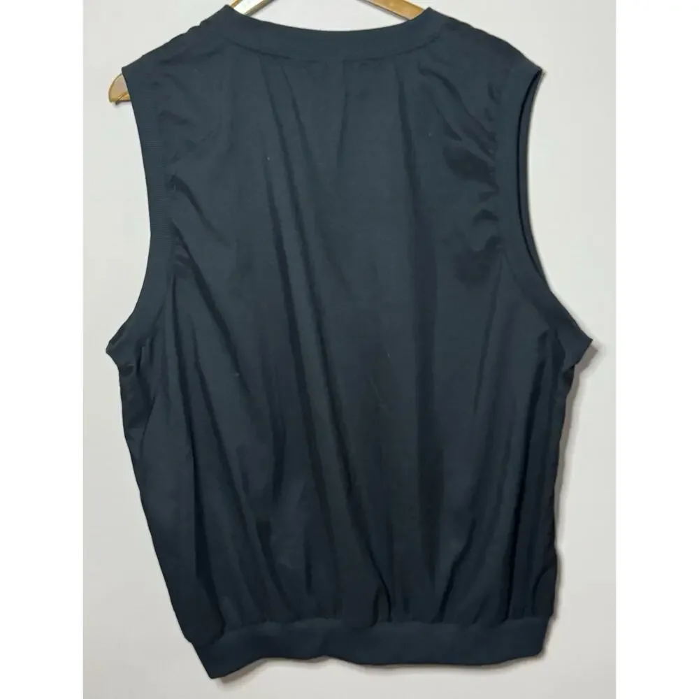 VINTAGE AKWA CLASSIC WINDBREAKER V NECK GOLF VEST 2XL Made In USA